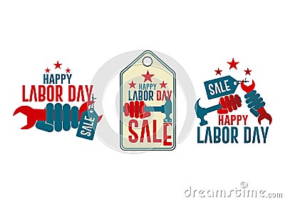 Labor day sale Vector Illustration