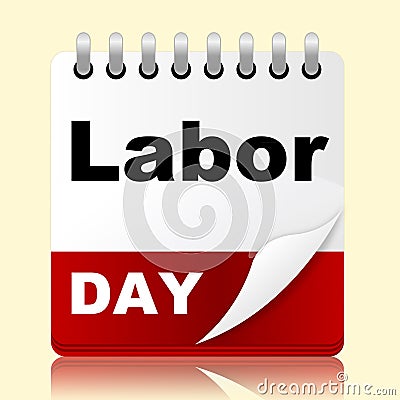 Labor Day Shows Holiday American And Patriotism Stock Photo