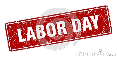labor day sign. labor day grunge stamp. Vector Illustration