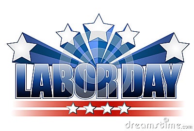 Labor day text design