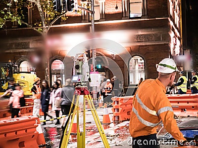 Labor worker and engineer Editorial Stock Photo