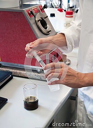 Laboratory for chemical analysis Stock Photo