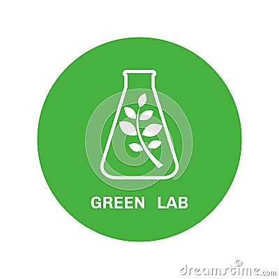 Laboratory ecology logo Vector Illustration