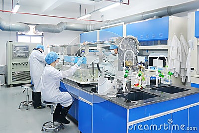 Laboratory experiment Editorial Stock Photo