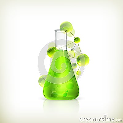 Laboratory flask Vector Illustration