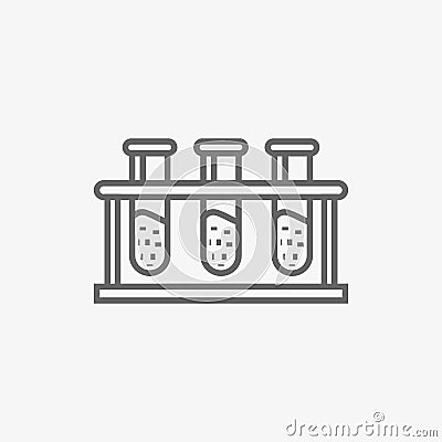 Laboratory flask vector icon Vector Illustration