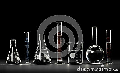 Laboratory Glassware Stock Photo