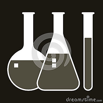 Laboratory glassware Stock Photo