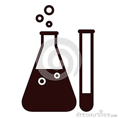 Laboratory glassware Stock Photo