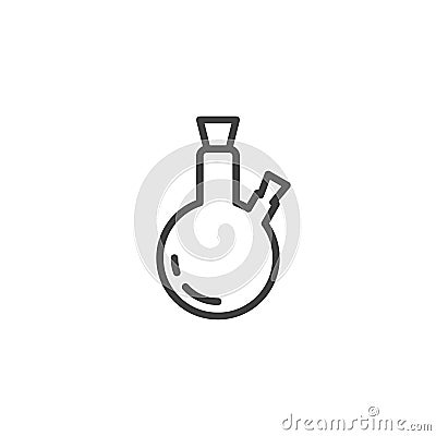Laboratory glassware line icon Vector Illustration