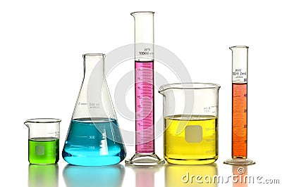 Laboratory Glassware Stock Photo