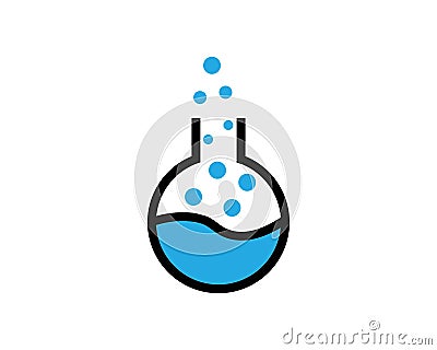 laboratory logo Vector Illustration