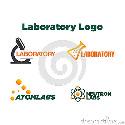 Laboratory Logo Template Vector Illustration