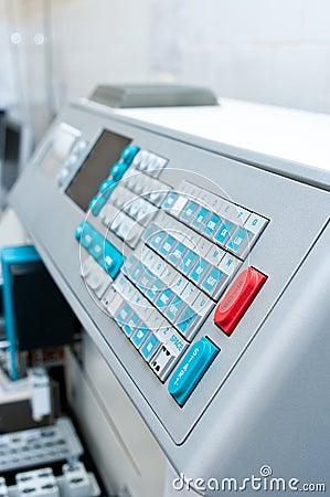 Laboratory machine detail Stock Photo