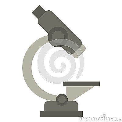 Laboratory microscope equipment icon Vector Illustration