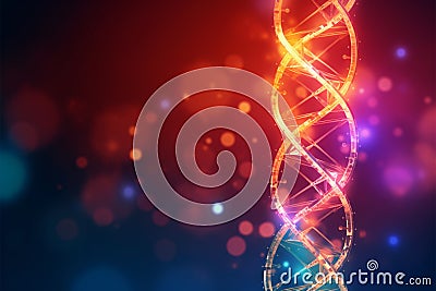 Laboratory research cornerstone DNA strand essential for genetic engineering progress Stock Photo