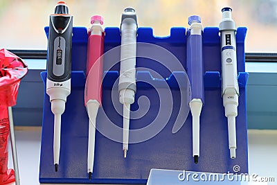 Laboratory basic tools and lateral flow Stock Photo