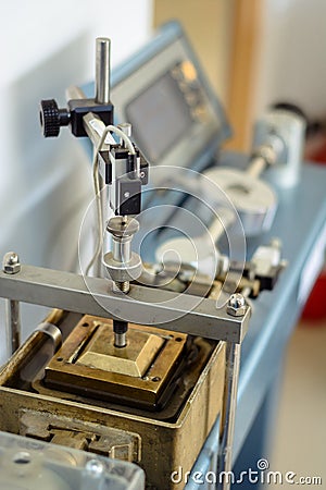 Laboratory test equipment direct shear apparatus Stock Photo