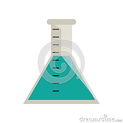 Laboratory test tube chemistry Vector Illustration