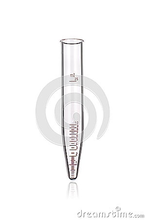 Laboratory test-tube isolated on white Stock Photo