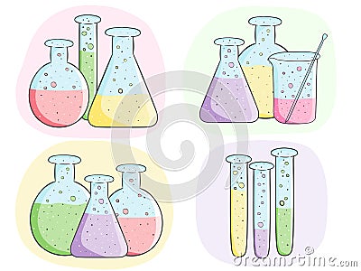 Laboratory test tubes Stock Photo