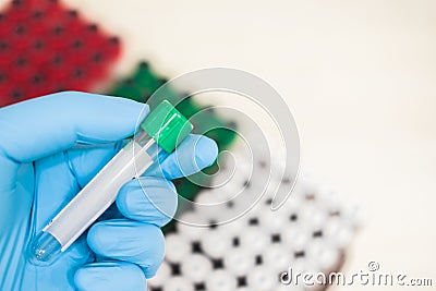 Laboratory tube test Stock Photo