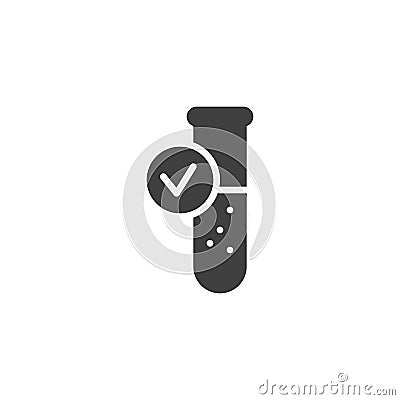 Laboratory verified vector icon Vector Illustration