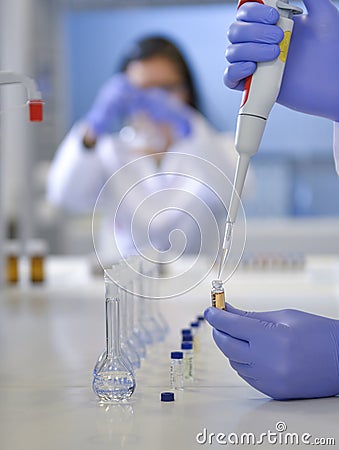 Laboratory work Stock Photo