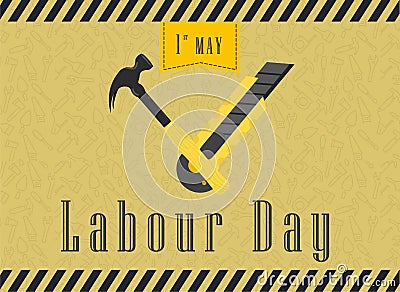 Happy Labour Day Celebration. Happy Labour Day Postcard or Poster or Flyer Template. Happy Labour Day Design, Vector Illustration. Vector Illustration