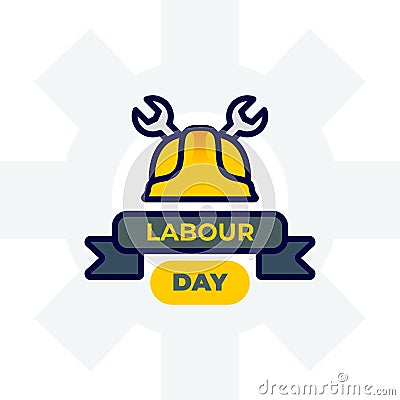 illustration of labour day celebration Vector Illustration
