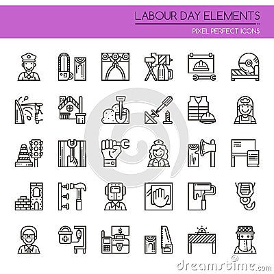 Labour day Elements Stock Photo