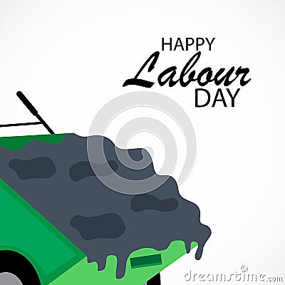 Labour Day. Cartoon Illustration