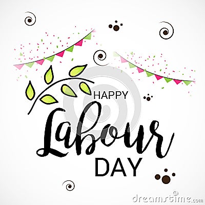 Labour Day. Cartoon Illustration