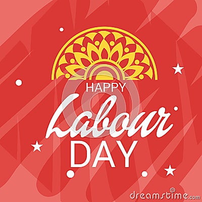 Labour Day. Cartoon Illustration