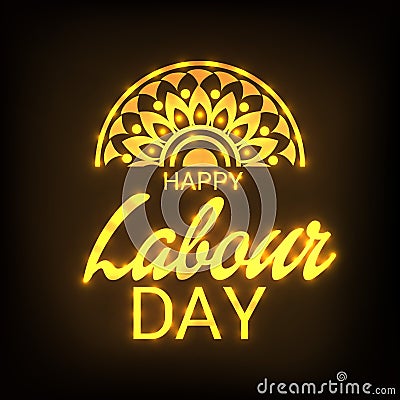 Labour Day. Cartoon Illustration