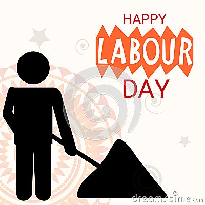 Labour Day. Cartoon Illustration