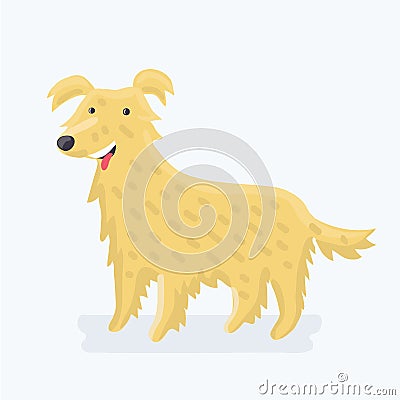 Labrador retriever - dog breed Vector Illustration