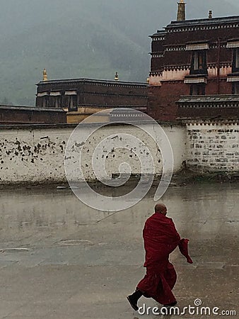 Labrang lamasery Editorial Stock Photo