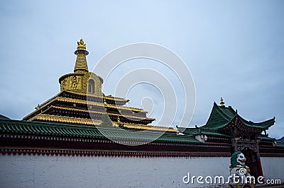 Labrang Monastery of Gannan Stock Photo