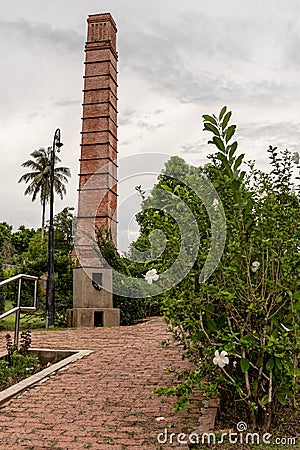 Labuan Chimney tower, Malaysia Editorial Stock Photo