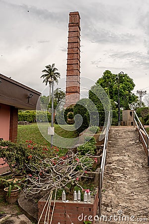 Labuan Chimney tower, Malaysia Editorial Stock Photo