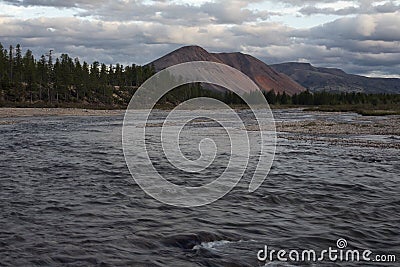 Labynkyr river Stock Photo