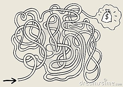 labyrinth Vector Illustration