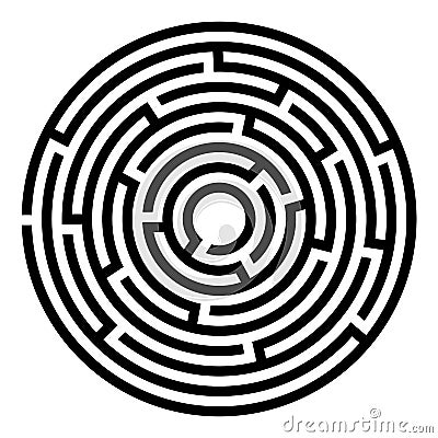 Labyrinth, game, entertainment Vector Illustration