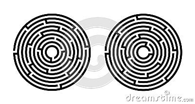 Labyrinth, game, entertainment Vector Illustration