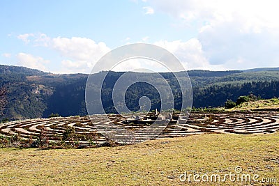 Labyrinth, Hogsback, South Africa Stock Photo