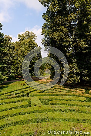 Labyrinth of Love park Villa Pisani, Stra, Veneto, Italy Stock Photo