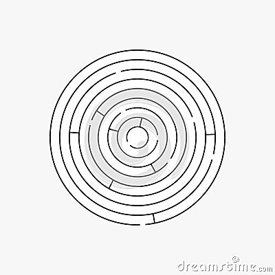 Labyrinth texture pattern Vector Illustration