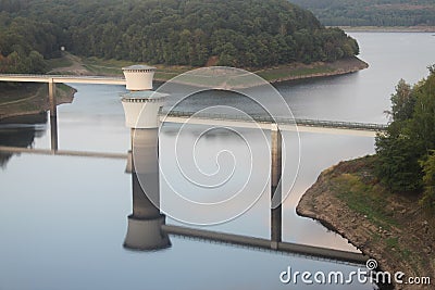 Lac de la Gileppe Belgium Stock Photo