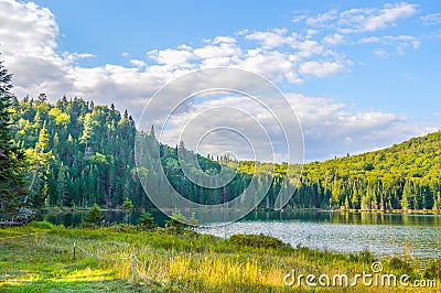 Lac in Mont-Tremblant national park Stock Photo